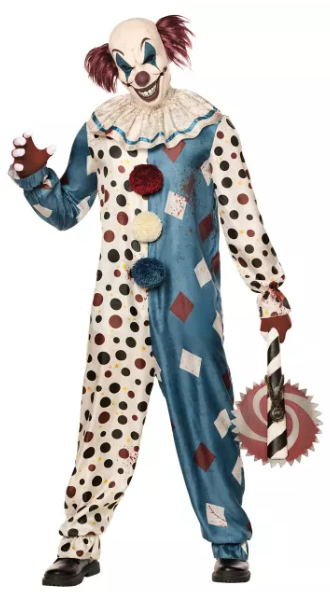 Spooky clown costume