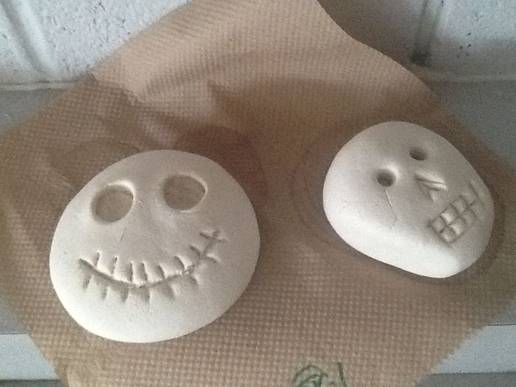 Salt dough skull craft